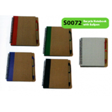 Recycle Notebook With Ballpen